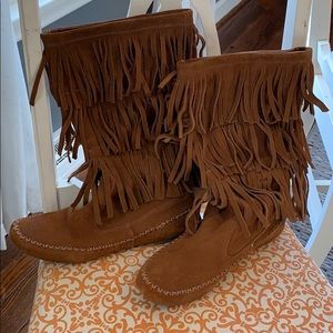 Lauren Conrad Fringe boots